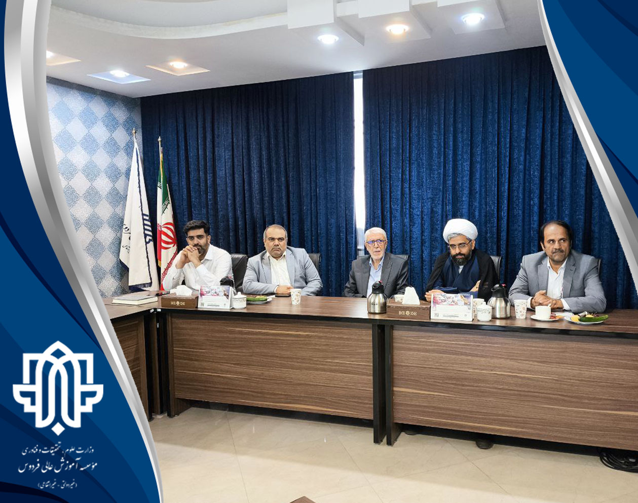بازدید رییس کمیسیون فرهنگی شورای شهر مشهد از مؤسسه آموزش عالی فردوس