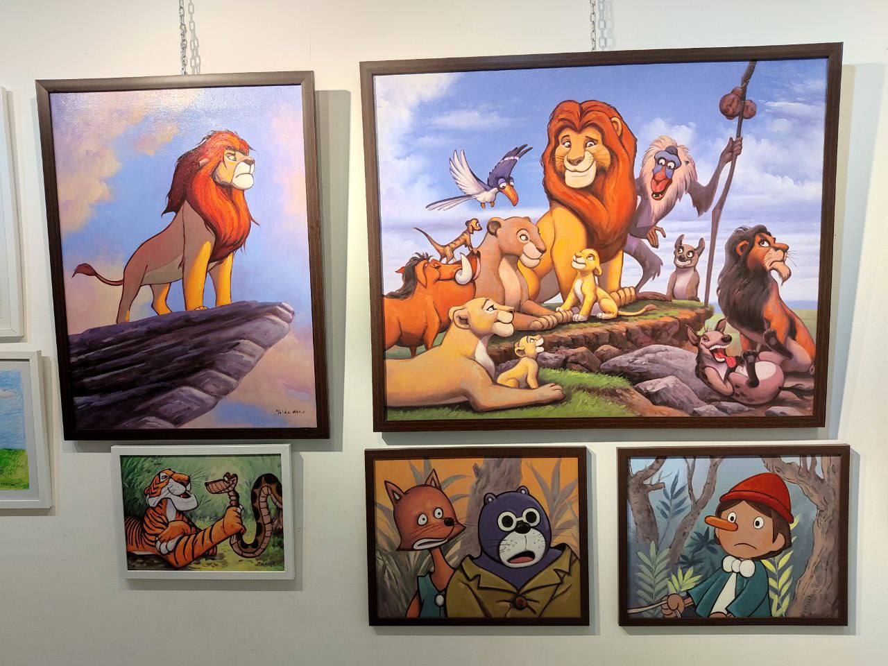 نمایشگاه گروهی نقاشی کارتون‌های والت دیزنی