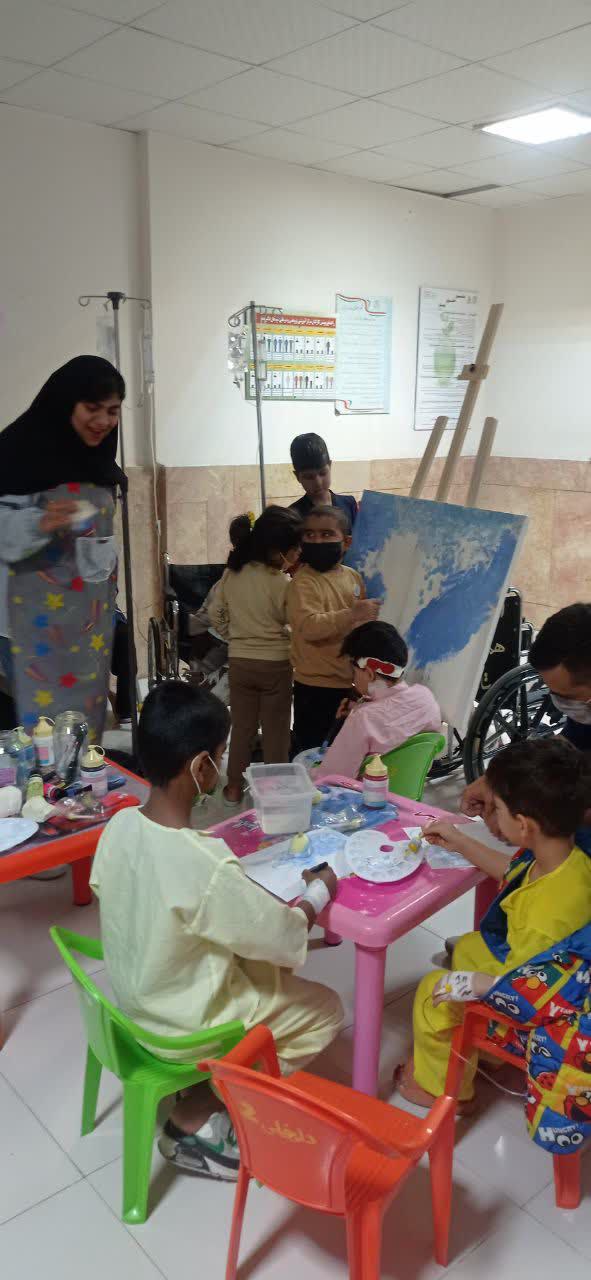 همکاری انجمن علمی نقاشی فردوس با مؤسسه خیریه مشارکت‌های مردمی بیمارستان دکتر شیخ