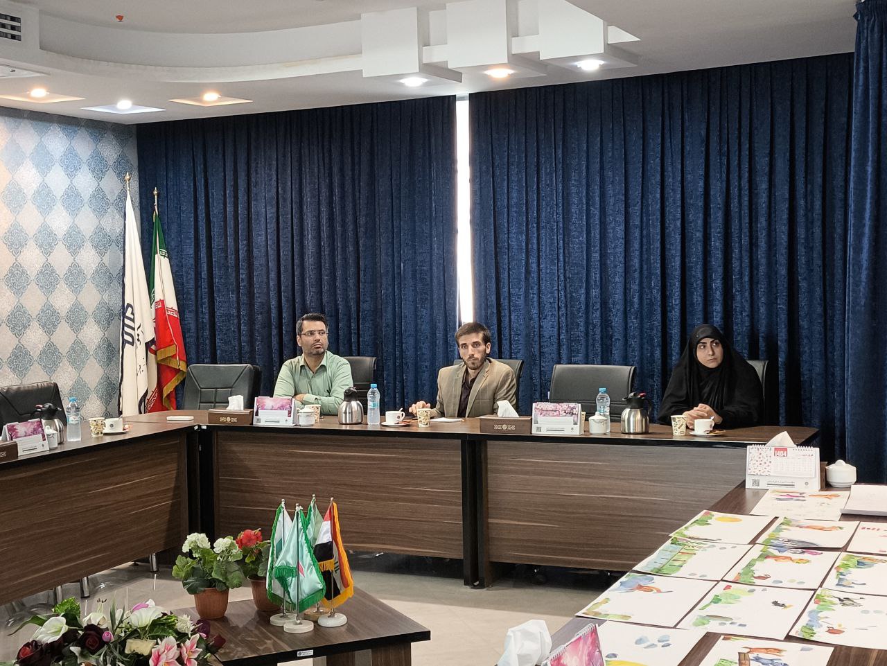 برگزاری نشست جمع‌بندی آثار تصویرگری دانشجویان مؤسسه آموزش عالی فردوس برای انتشارات «لبیک»